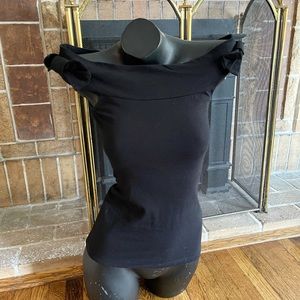 COPY - Asos black cotton should free top UK 6